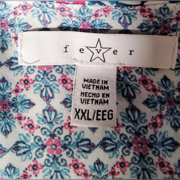 Fever Layered Blouse Sz- XXL - Picture 5 of 5